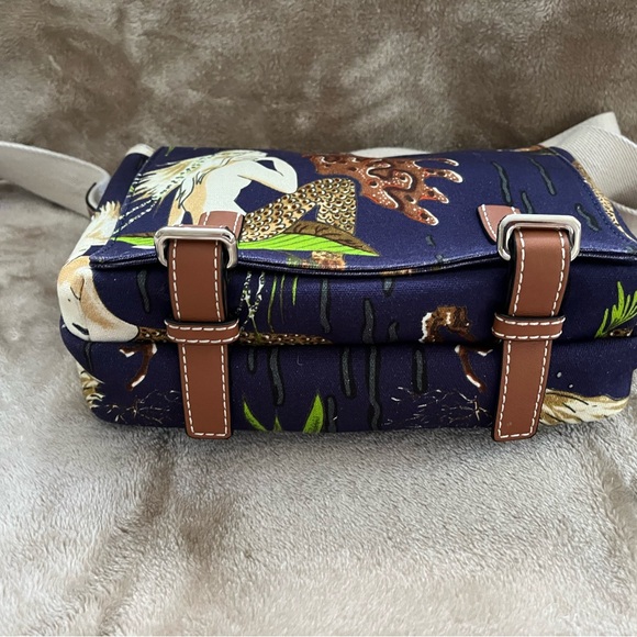 Loewe Paulas Ibiza Mermaid Blue and Brown Women's Crossbody Bag - Picture 3 of 13